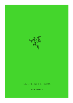 Razer Core X Chroma | RC21-01430 PC Manuel utilisateur