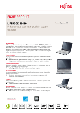 FUJITSU SIEMENS LIFEBOOK S6420 Manuel utilisateur