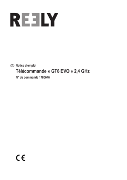 Reely 1780646 GT6 EVO Pistol grip RC 2,4 GHz No. of channels: 6 Manuel utilisateur