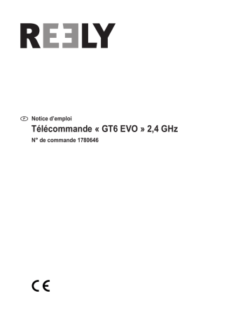 Mode d'emploi | Reely 1780646 GT6 EVO Pistol grip RC 2,4 GHz No. of channels: 6 Manuel utilisateur | Fixfr