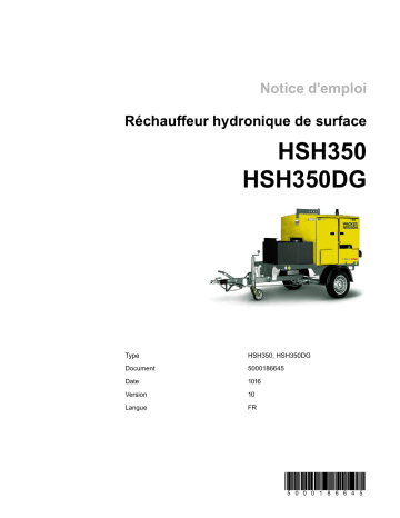 Wacker Neuson HSH350 Hydronic Surface Heater Manuel utilisateur | Fixfr