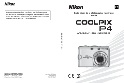 Nikon COOLPIX P4 Manuel utilisateur