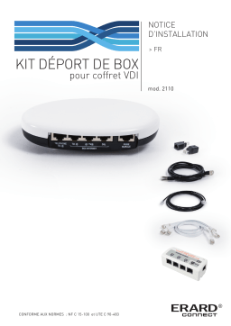 Erard Kit déport box ADSL Manuel utilisateur