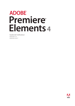 Adobe Premiere Elements 4 Manuel utilisateur