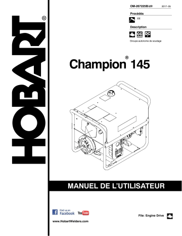 Manuel du propriétaire | HobartWelders CHAMPION 145 Manuel utilisateur | Fixfr