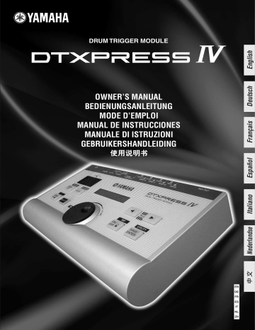 Manuel du propriétaire | Yamaha DTXPRESS IV Manuel utilisateur | Fixfr