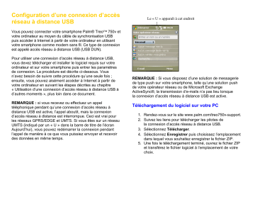 Manuel du propriétaire | Palm Treo 750v Manuel utilisateur | Fixfr