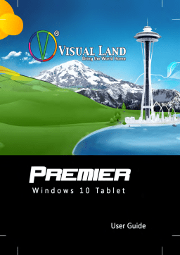 Visual Land Premier 9 (Windows 10) Manuel utilisateur
