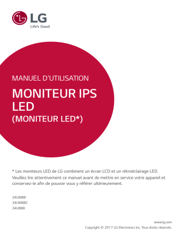 LG 34UB88-B Manuel du propriétaire | Fixfr