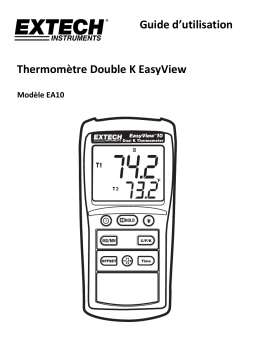 Extech Instruments EA10 EasyView™ Dual Input Thermometers Manuel utilisateur