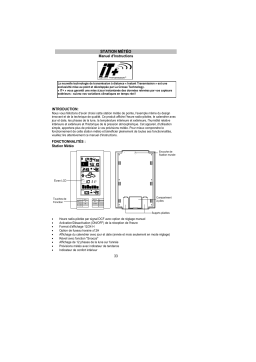 La Crosse Technology WS8035 Manuel utilisateur