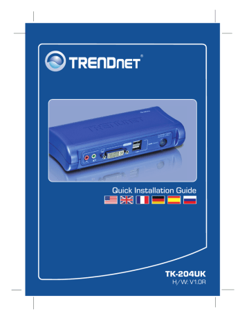 Trendnet TK-204UK 2-Port DVI USB KVM Switch Manuel utilisateur | Fixfr