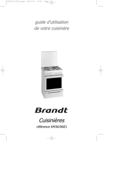 Brandt KM363WE1 Manuel utilisateur