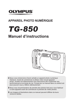 Olympus TG-850 Manuel utilisateur