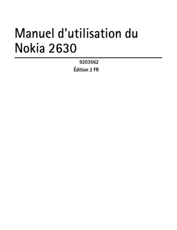 Microsoft 2630 Manuel utilisateur | Fixfr