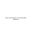 Arthur Martin-Electrolux FE 4416 X Four Manuel utilisateur