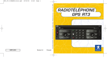 Manuel du propriétaire | Peugeot RADIO TELEPHONE GPS RT3 Manuel utilisateur | Fixfr