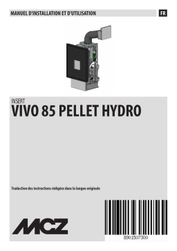 MCZ VIVO 85 PELLET HYDRO Manuel utilisateur