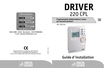 Manuel du propriétaire | DELTA DORE DRIVER 220 CPL Manuel utilisateur | Fixfr