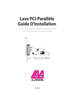 Lava PARALLEL-PCI Manuel utilisateur