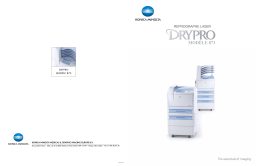 KONICA DRYPRO 873 Manuel utilisateur