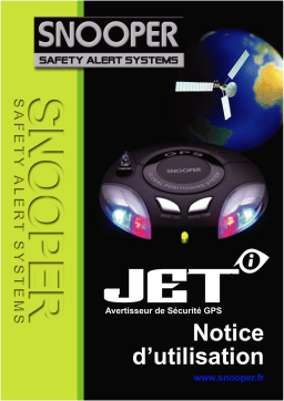 Snooper Jet Manuel utilisateur