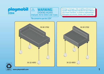 Manuel du propriétaire | Playmobil 5584 Manuel utilisateur | Fixfr