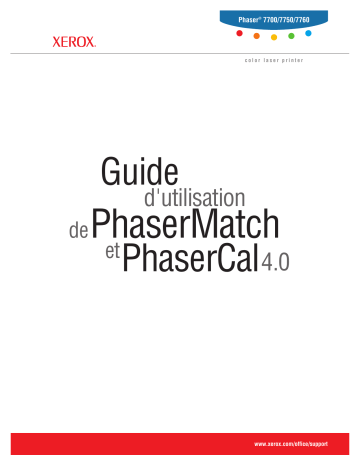 7700 | 7750 | Xerox 7760 Phaser Mode d'emploi | Fixfr