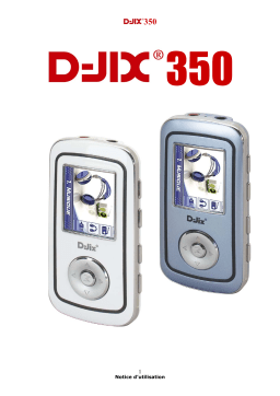 D-JIX 350 FM Manuel utilisateur