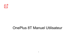 OnePlus 8T Manuel utilisateur