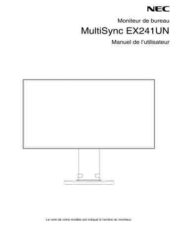 EX241UN-H-BK | EX241UN-TMX4G | EX241UN-BK | EX241UN-PT-H | EX241UN-BK-SV | EX241UN-TMX4F | NEC EX241UN-TMX6G NEC MultiSync EX241UN 3x2 Video Matrix Bundle Manuel utilisateur | Fixfr