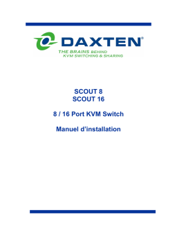 Daxten SCOUT 8 & SCOUT 16 Manuel utilisateur