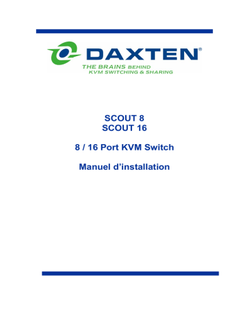 Daxten SCOUT 8 & SCOUT 16 Manuel utilisateur | Fixfr