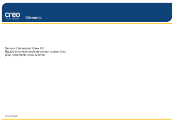 Xerox Color 550/560/570 Printer Mode d'emploi | Fixfr