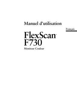 Eizo FLEXSCAN F730 Manuel utilisateur