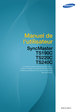 Samsung SYNCMASTER TS220C Manuel utilisateur