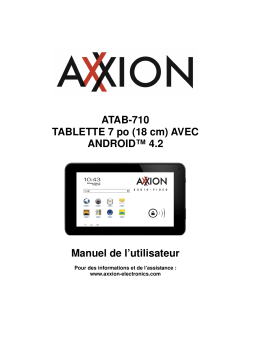 Axxion ATAB-710 Manuel utilisateur