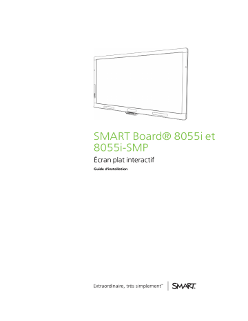 SMART Technologies Board 8000i-G3 Guide d'installation | Fixfr