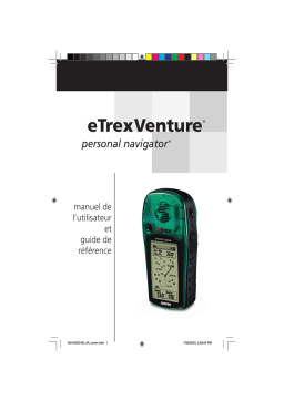 Garmin eTrex Venture® Manuel utilisateur