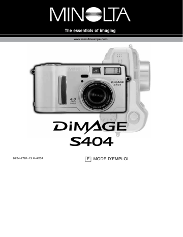 KONICA DiMAGE S404 Mode d'emploi | Fixfr