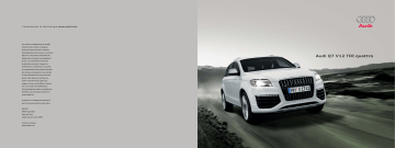 Manuel du propriétaire | Audi Q7 V12 TDI QUATTRO Manuel utilisateur | Fixfr