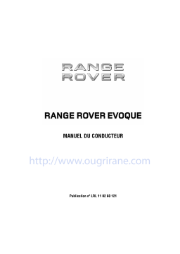 Land Rover Evoque 2011-2015 Manuel du propriétaire