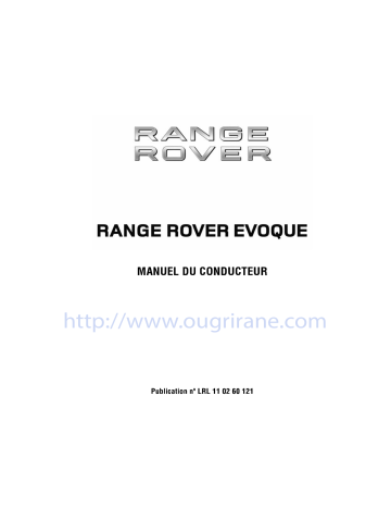 Land Rover Evoque 2011-2015 Manuel du propriétaire | Fixfr