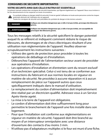 Mode d'emploi | Whirlpool BLVS 8200 PT Manuel utilisateur | Fixfr