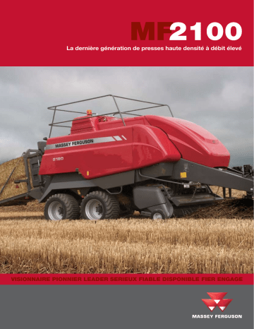 Manuel du propriétaire | MASSEY FERGUSON 2100 Manuel utilisateur | Fixfr