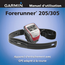 Garmin Forerunner 205 Manuel utilisateur