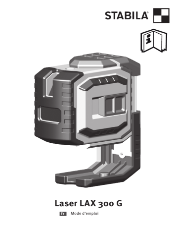 Stabila LAX 300 G Point et ligne laser Manuel utilisateur | Fixfr