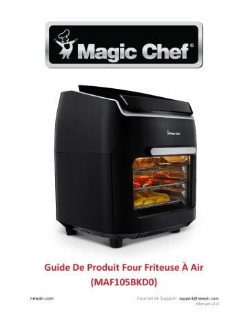 NewAir MAF105BKD0 Magic Chef® 10.5 Quart Air Fryer, Rotisserie, Dehydrator and Convection Oven  Manuel utilisateur | Fixfr