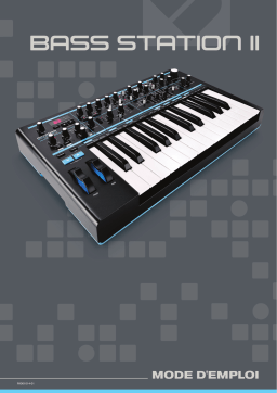 Novation Bass Station II Mode d'emploi