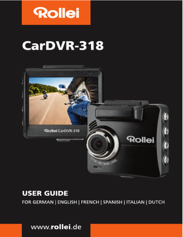 Mode d'emploi | Rollei Car DVR-318 Manuel utilisateur | Fixfr